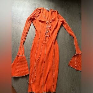 Orange summer dress